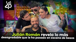 Julián Román revela lo más desagradable que le ha pasado en escena de besos 🤢😅 [upl. by Jacinto608]