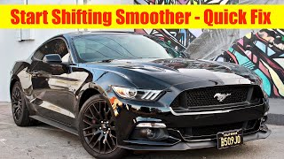 2015 Mustang GT How To Shift Better  Thud Noise [upl. by Akinam113]