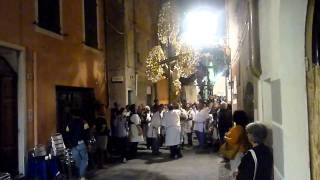 Ceriale processione dei Sacri Crocifissi artistici cambio di portatore [upl. by Scheck]