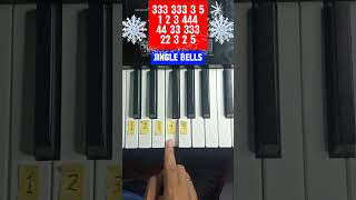 Jingle Bells Piano Easy Tutorial With Numbers shorts piano jinglebellspiano [upl. by Tteraj601]