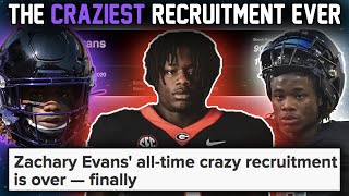 He Had THE CRAZIEST Recruiting Story in RECENT MEMORY The Zachary Evans Story [upl. by Aniuqahs810]