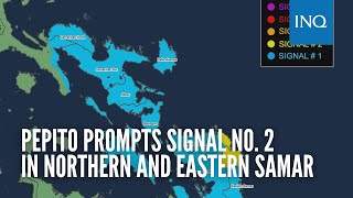 Pepito prompts Signal No 2 in Northern and Eastern Samar [upl. by Vanderhoek]