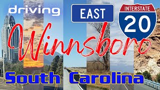 Driving at East Interstate 20 Winnsboro South Carolina US [upl. by Rufina264]