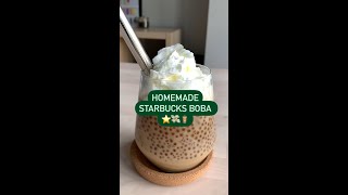 Starbucks Boba with Coffee Popping Pearls Home Recipe [upl. by Luht465]