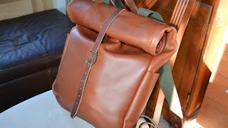 Whipping Post Roll Top Leather Backpack Review [upl. by Nnomae]