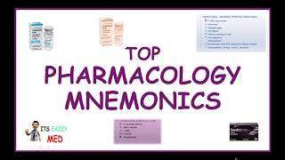 Best Pharmacology Mnemonics [upl. by Leuqer552]