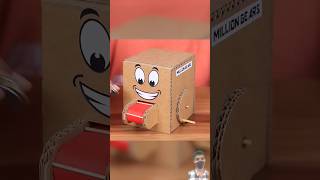 How Make Coin Bank From Cardboard✅💯shortvideo shortfeed shortsvideo shorts ytshorts trending [upl. by Ariam]