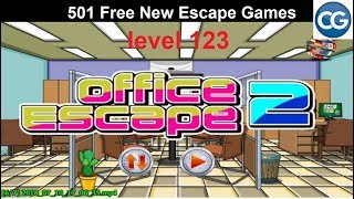 Walkthrough 501 Free New Escape Games level 123  Office escape 2  Complete Game [upl. by Lorimer50]