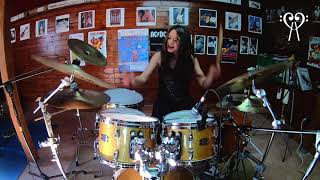 DEEP PURPLE  HIGHWAY STAR LIVE MADE IN JAPAN VERSION  DRUM COVER by CHIARA COTUGNO [upl. by Llerrad347]