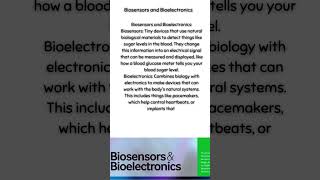 Biosensors and Bioelectronics [upl. by Rramed]