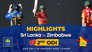 1st ODI Highlights  Sri Lanka vs Zimbabwe 2024 [upl. by Notlek]