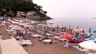 petrovac na moru 2021 plaza lucice i petrovacka plaza crna gora more leto 2021 [upl. by Hinda588]