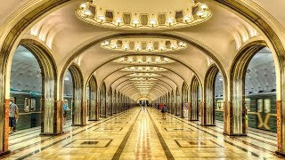 The Top 7 Most Beautiful Moscows Metro Stations [upl. by Czarra]