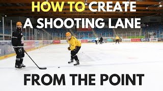 MHH Hockey Tutorials  How To Create A Shooting Lane From The Blue Line [upl. by Itsirc]