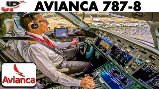 Avianca Boeing 787 Cockpit landing London Heathrow [upl. by Eeslek119]