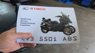 Kymco CV3 ￼замена масла и колёс Борьба с вибрацией [upl. by Odericus]