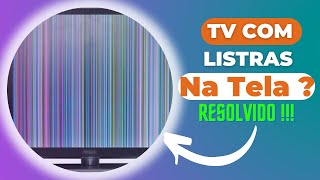 Tv com listras na Tela  Tv com linhas na tela  Resolvido  LgSamsungPhilipsStiAocSony [upl. by River]