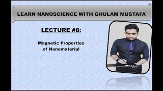 Magnetic Properties of Nanomaterials Lecture8 PhysicsbyGhulamMustafa nanomaterials [upl. by Chandler]