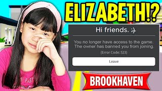 OMG 😲 EXPLORER ELIZABETH Joins my Game and THIS HAPPENED Roblox Brookhaven RP [upl. by Camm]