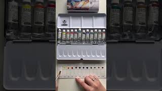 SCHMINCKE UNBOXING Gouache Set Unboxing Short Gouache Unboxing [upl. by Nazler]