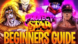 RELEASE The Project Star Beginners Guide Leveling Stands Attributes All Arrows roblox jojo [upl. by Eisle]