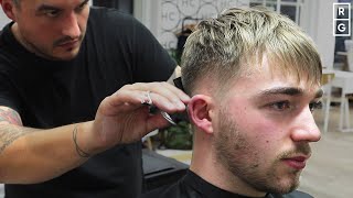 Straight Textured Fringe Haircut For Men  2019 Hairstyle [upl. by Sturdivant]