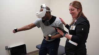 Madonna uses virtual reality technology for amputation rehabilitation [upl. by Jamil]