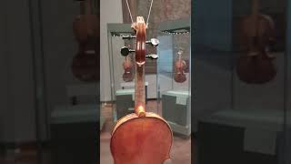 Violin Nicolo Amati Cremona 1649 on display at the Ashmolean Museum in Oxford shorts [upl. by Sesilu267]