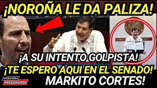 ¡NOROÑA SE LA CANTA A MARKO TE ESPERO AQUI EN EL SENADO ACABA CON SU INTENTO GOLPISTA CON PIÑA [upl. by Erin39]