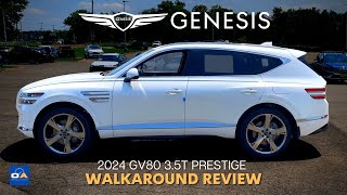 2024 Genesis GV80  BEST Value Luxury Midsize SUV  GV80 35T Prestige Exterior amp Interior Review [upl. by Esina]