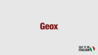 Geox [upl. by Idden]