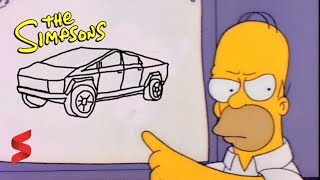 I SIMPSON AVEVANO PREVISTO IL CYBERTRUCK DI ELON MUSK assurdo [upl. by Ellenahc]