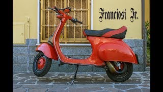 PIAGGIO VESPA 50 SPECIAL 1973 132 MALOSSI amp PM 40 EXHAUST  START UP SOUND REVS amp ACCELARTIONS [upl. by Kimbell694]