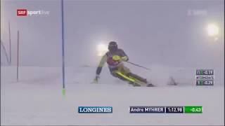 Andre Myhrer 2nd run Mens Slalom  Levi FIS Alpine Skiing World Cup 2017 [upl. by Milt]