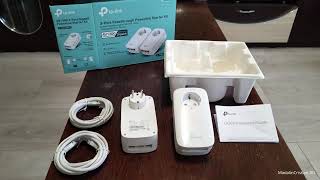 TP Link TLPA8030P AV1300 3Port Gigabit Powerline Starter Kit Unboxing [upl. by Achorn]