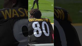 Darnell Washington Micd Up after his 1st career TD  Clip from Sights amp Sounds steelers shorts [upl. by Hcra211]