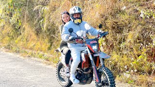 Laxmi Sanga Dream Bike Ma Pokhara Ghumdai 😍laxmishrestha [upl. by Eob298]