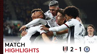 Fulham 21 Chelsea  Premier League Highlights  Fulham Win SW6 Derby To Make It Five Wins in Five [upl. by Turnbull]