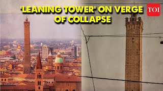 High alert Italy’s ‘Leaning Tower’ on verge of collapse  Garisenda Tower in Bologna [upl. by Akerdal17]