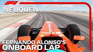 F1 2013 Autódromo Parque Provincia del Neuquén  Fernando Alonso Onboard  Assetto Corsa [upl. by Moishe948]