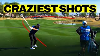 Top 5 Most INSANE Golf Shots Of All Time [upl. by Crispen]