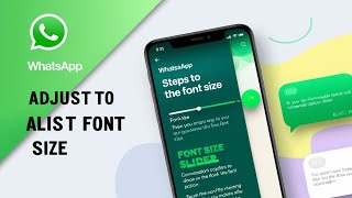 Chats ka size ku bara chota Kasey krain WhatsApp Font Size Easy Adjustment Guide [upl. by Zipporah]