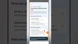 how to on two factor authentication in instagram smartphone viralvideo shortfeed shorts insta [upl. by Zoi231]