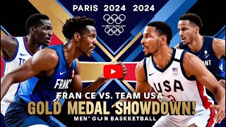 France vs Team USA Final  Paris 2024 Mens Basketball Gold Medal Showdown [upl. by Haiel]