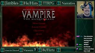 ProfJimbles plays Vampire the Masquerade  Bloodlines X20 Edition  Ep 1 Twenty Years in the Night [upl. by Chard]