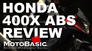 400X ABS ホンダ2013 バイク試乗インプレ・レビュー HONDA 400X ABS REVIEW [upl. by Rois]