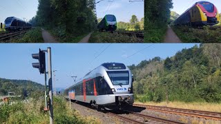 Bahnverkehr in Lennestadt  Grevenbrück und Lennestadt  Borghausen train zug trainspotting züge [upl. by Alaric458]