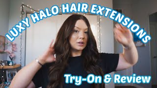 LUXY HALO HAIR EXTENSIONS Review amp TryOn [upl. by Tuppeny]