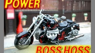 19 V8 8000cc Motorcycle BOSS HOSS Burnout [upl. by Lawton959]