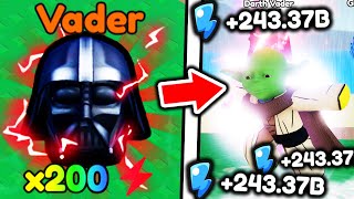 I Got STRONGEST PETS and Become BEST JEDI and Roblox Saber Training Simulator [upl. by Trow]